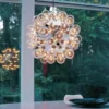 Lustre de vidro moderno nórdico bolha (Lustre Moderno Nórdico Bolha Vidro), disponível na Miresa, loja-de-luminárias-São-Paulo.