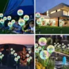 Luminária Solar Para Jardins Dente-De-Leão Luz De LED