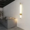 kf-Sb715db9d88a34f6f8223bf5e8586978ef-Fumi-Elegante-Luz-de-Parede-Industrial-Interior-Chip-LED-Lumin-ria-para-Corredor-Cozinha-Restaurante-Ouro Arandela Tubo Linear Chip LED Alumínio Dourado ou Preto