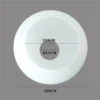 Esfera De Vidro Leitoso Branco Reposição Luminária