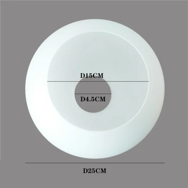 Esfera De Vidro Leitoso Branco Reposição Luminária