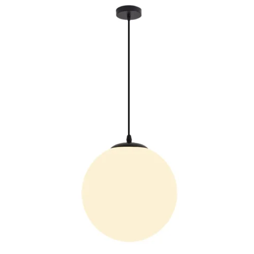 Pendente Moderno Bola De Vidro Branco