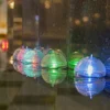 Luz Solar Flutuante 7 cores Globo Redondo Luz IP65 À Prova D'Água