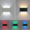 kf-Sce5e85657004479d9eaa27451bda8429U-Led-l-mpada-de-parede-ao-ar-livre-prova-dip65-gua-ip65-jardim-ilumina-o-alum Arandela Moderna Para Jardins e Fachadas IP65 AC86-265