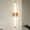 Arandela Tubular Acrílico e Luz de LED Marca Miresa Arandela Tubular Acrílico e Luz de LED