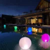 LED 16 Cores LED Luminária Bola Flutuantes 40cm Inflável