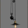 kf-Se127fb5d01ec48848579d7549492bc4ce-Ferro-vintage-polia-lustre-LED-galvaniza-criativo-Bar-decora-o-de-casa-l-mpada-do-teto Lustre Industrial Vintage Polia Preto Galvanizado