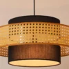 Lustre Rústico Wabi Sabi Rattan Artesanal | Comprar com Frete Grátis