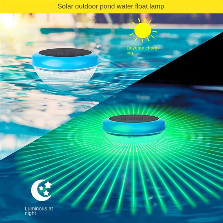 Luminária Led Luz Solar Flutuante Para Piscina — luminária led luz da Miresa, loja-de-luminárias-São-Paulo.