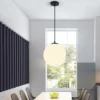 kf-Sf691c8ba003c434b99f3b51a9cb7722ed-Modern-Creative-Personality-Restaurant-Bar-bedroom-Decoration-Light-Fixture-Nordic-Simple-Single-Head-Glass-Ball-Chandelier Pendente Moderno Bola De Vidro Branco