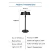 Abajur Sem Fio Sensor Touch USB Recarregável