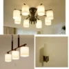 kf-Sfc07ccf7f80649eeba349c4d2953ec3aY-Cilindro-fosco-vidro-l-mpada-sombra-Handblow-Glass-Fixture-substitui-o-para-candelabro-pingente-Wall-Sconce Cilindro Fosco Vidro Branco Para Reposição de Luminária