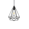 Pendente Aramado Ferro Forjado Formato Diamante | Miresa | loja-de-luminárias-São-Paulo Pendente Aramado Ferro Forjado Formato Diamante: pendente de ferro industrial aramado forjado, oferecido pela Miresa, loja-de-luminárias-São-Paulo.