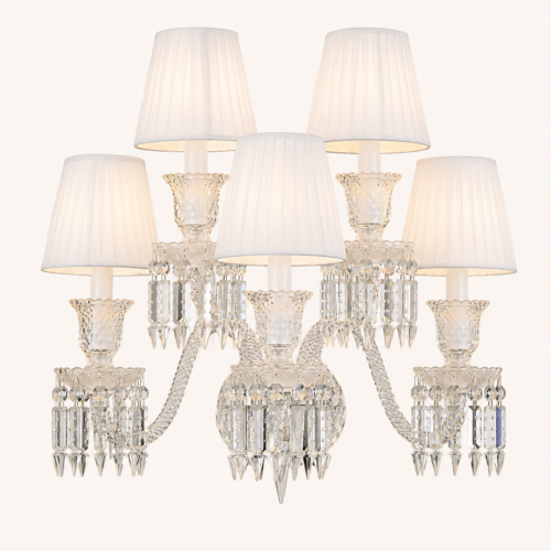 Arandela Lustre Parede Modelo Baccarat, arandela lustre parede, por Miresa, loja-de-luminárias-São-Paulo.