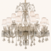 Lustre Réplica Baccarat De Vidro E pingente De Cristais K9, uma opção de lustre de vidro réplica baccarat, vendida pela Miresa, loja-de-luminárias-São-Paulo.