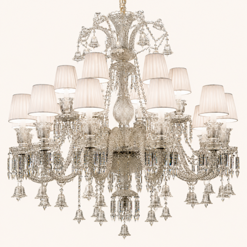 Lustre Réplica Baccarat De Vidro E pingente De Cristais K9, uma opção de lustre de vidro réplica baccarat, vendida pela Miresa, loja-de-luminárias-São-Paulo.