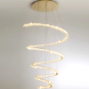 Lustre Espiral Cristal Asfuor K9 Para Escadas marca miresa 4 Lustre Espiral Cristal Asfuor K9 Para Escadas
