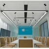 Lustre Minimalista Retangular Linear De Alumínio Branco ou Preto