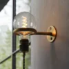 Arandela Retrô Americano Industrial Lâmpada Bulbo, uma opção de arandela industrial retrô americano, vendida pela Miresa, loja-de-luminárias-São-Paulo.