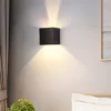 Conjunto Duplo De Arandela Alumínio Preto Cubo LED 9W AC90-260V Bivolt