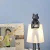 Abajur Moderno Escultura De Sapo com Cúpula Redonda Tecido