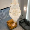 kf-S47989a3d844f4f2598b95056a05df59dn-Grande-Lustre-Dourado-para-Sala-de-Estar-Lustre-de-Cristal-de-Alta-Qualidade-Escadaria-Moderna-Decora Lustre Grande Para Escadas Argolas Com Cascata Cristais K9