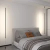 Pendente em Linha Minimalista Tubular Alumínio Preto