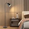 kf-S69af3fa22583452d8b6fb9ef4d390e10y-Ferro-ajust-vel-LED-Standing-Lamp-Simples-Floor-Lamp-L-mpada-moderna-Sala-de-estar-Escrit Luminária Chão Ferro Branco ou Preto Ajustável Luz LED