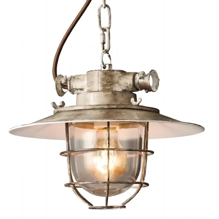 Pendente Estilo Industrial Gaiola Brilho Metálico — pendente industrial estilo gaiola da Miresa, loja-de-luminárias-São-Paulo.
