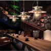 kf-S6d7d25c62e574b6787e4216ce2631a9cT-Luzes-pingente-estilo-industrial-retro-brilho-met-lico-lustre-de-teto-criativo-l-mpada-de-arte Pendente Estilo Industrial Gaiola Brilho Metálico