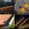 kf-S789ddf5ff2fb4cf5b29d7e0dbe0f911bv-Warm-White-LED-Solar-Step-Lamp-Waterproof-Balcony-Light-Path-Stair-Luzes-do-jardim-ao-ar Luminária Balizador Caminha e Escadas Para Jardins Energia Solar