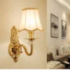 Arandela Design Clássico Dourado Estilo Europeu