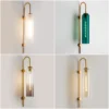 kf-S945b7227f7524afead859f28a2fa86431-L-mpada-de-parede-vidro-n-rdico-moderna-luz-luxo-abajur-e27-conduziu-a-luz-da Arandela Moderna Vintage Elegante Vidro Cilíndrico