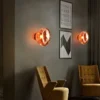 kf-Sa7b0a12995704642af7e7ea28a8a9205N-Nordic-criativo-rosa-ouro-l-mpada-de-parede-do-pvc-arandela-led-interior-corredor-do-hotel Arandela Moderna Formato Orgânico De PVC