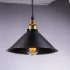 kf-Saf99955217434d89b9979847320b3646m-Luzes-do-pendente-do-preto-do-ferro-do-vintage-Vento-industrial-n-rdico-Loft-que-pendura Pendente Forma Chapéu Chinês Design Industrial Preto
