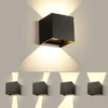 Arandela Superfície Ajustável Cubo LED 6W Alumínio Preto Marca Miresa Arandela Superfície Ajustável Cubo LED 6W Alumínio Preto