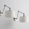 Arandela Moderna Confortável Cúpula Design Abajur Tecido Branco