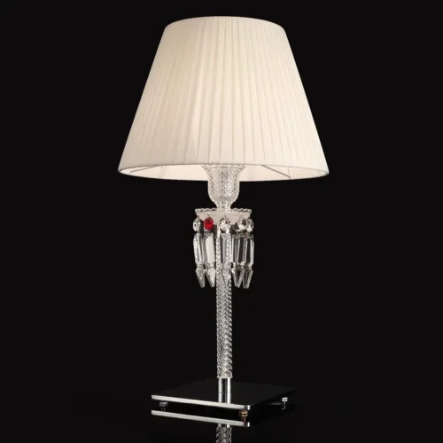 Abajur Réplica Baccarat Cúpula Preta ou Branca
