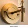 Arandela Dourado Estilo Americano Cúpula Tecido Plissada