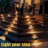 kf-Sedf4197ed2b243dd8d9267b71e1f7df5g-Warm-White-LED-Solar-Step-Lamp-Waterproof-Balcony-Light-Path-Stair-Luzes-do-jardim-ao-ar Luminária Balizador Caminha e Escadas Para Jardins Energia Solar