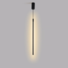 Pendente tubular minimalista aluminio preto marca miresa Pendente Minimalista Linear Tubular Alumínio Preto