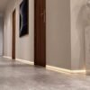 Rodapé De Alumínio 8cm Perfil Para Luz de LED