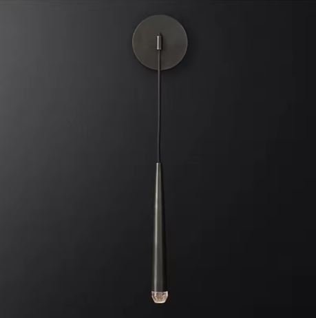 arandela gota de aluminio preto Arandela Minimalista Sofisticada Tudo Dourado