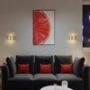 kf-A596fc15a150049249fb8a1383231b32fY-L-mpada-De-Parede-Dourada-N-rdica-Moderna-Sala-De-Estar-Quarto-Cabeceira-Sala-De-Jantar Arandela Alumínio Moderno Argola Dourado ou Preto Luz Indireta