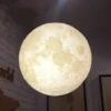 Pendente Bola Led Impressão Lua 3D — pendente bola led da Miresa, loja-de-luminárias-São-Paulo.