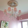 kf-HTB1NaW8QFXXXXXeapXXq6xXFXXXg-Americano-lustre-quarto-das-crian-as-da-menina-da-Princesa-Rosa-de-pano-simples-Europeu-quarto Lustre Princesa Design Americano Quarto Infantil Feminino