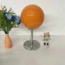 Abajur Cromado Bola Vidro Amarelo ou Laranja