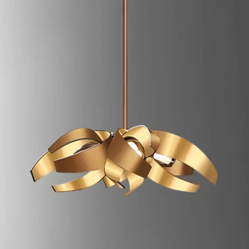 Lustre Moderno Design Orgânico Ferro Retorcido