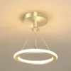 Pendente Dourada Minimalista Argola Alumínio Marca Miresa Pendente Minimalista Argola Alumínio