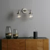 Arandela Cúpula Dupla De Vidro